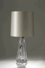 CLEAR GLASS JELLY MOULD TABLE LAMP